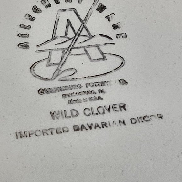 vintage wild clover deviled egg platter Canonsburg pottery - Picture 4 of 4